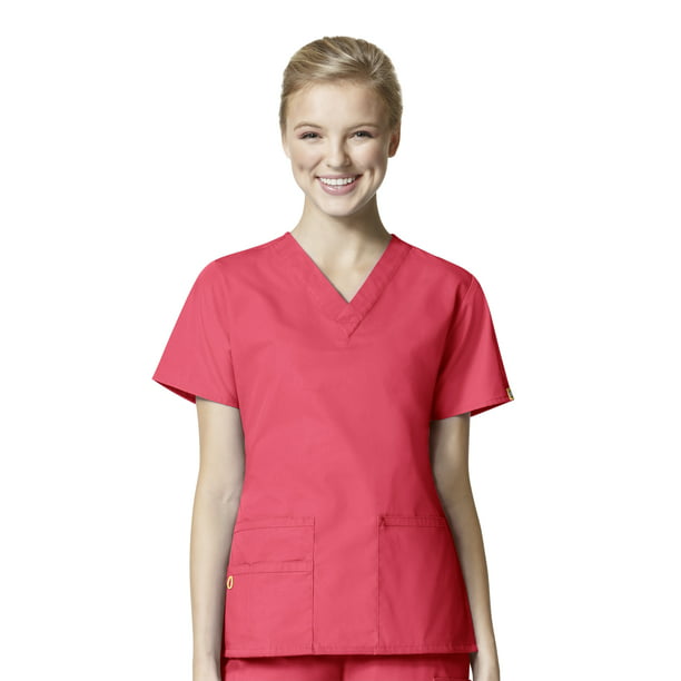 WonderWink Nurses Origins Bravo Scrub Women's V-Neck Top 6016 Wonder Wink ~NEW~